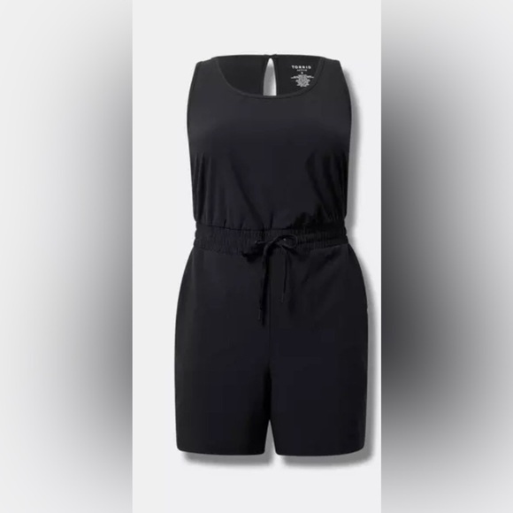 Torrid Stretch Woven Active Romper With Surplice Back Size Large NWT - Picture 3 of 5